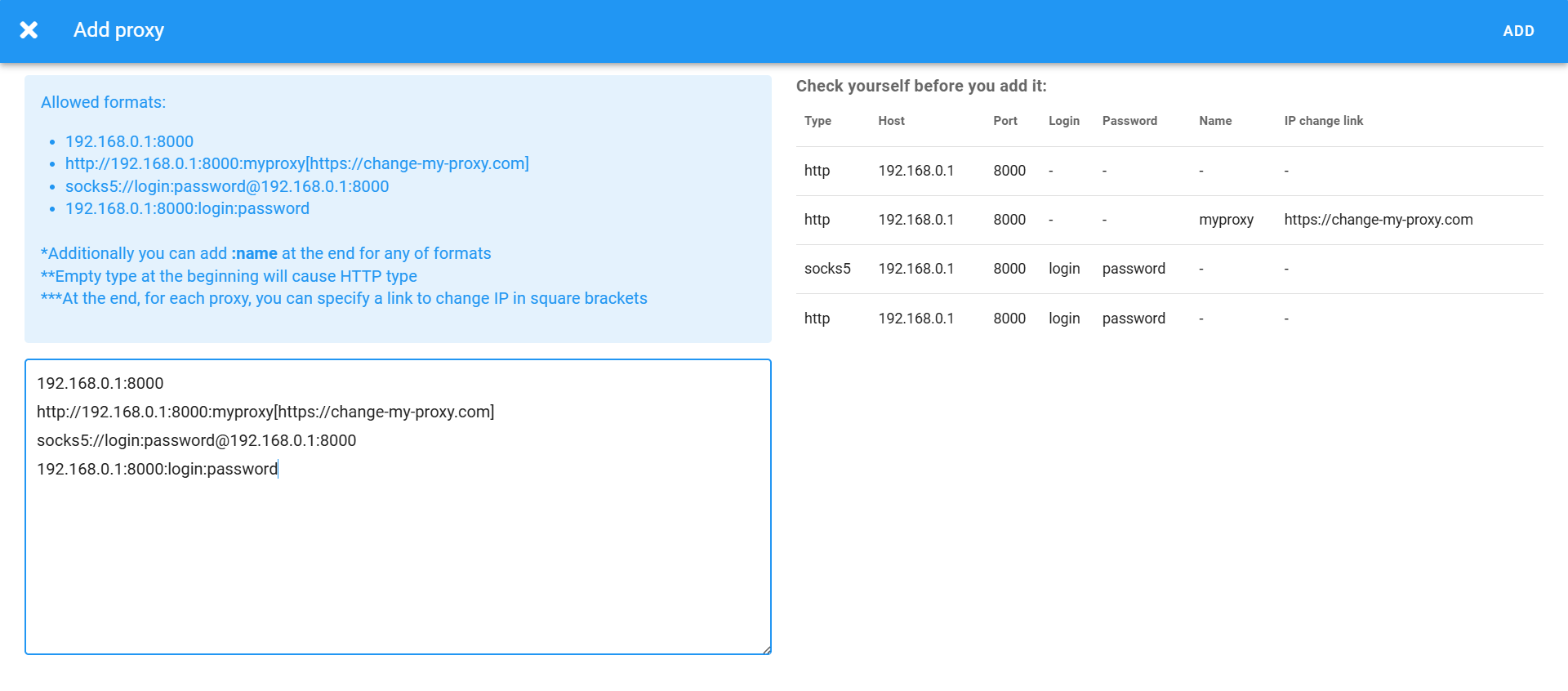 Adding Proxies